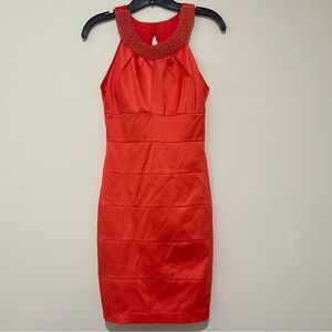 B Darlin Coral Cocktail Dress